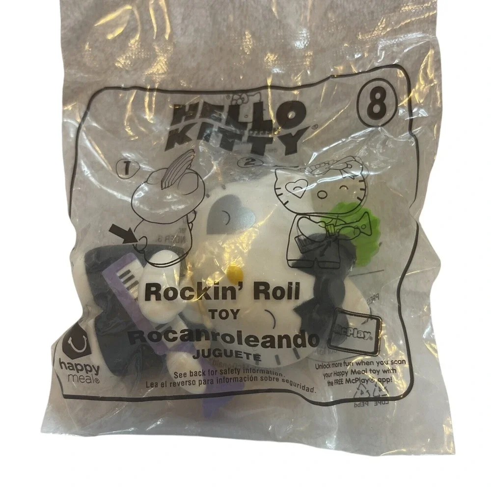 Hello Kitty Happy Meal Toy Rockin Roll McDonald's Collectible Sealed 2024
